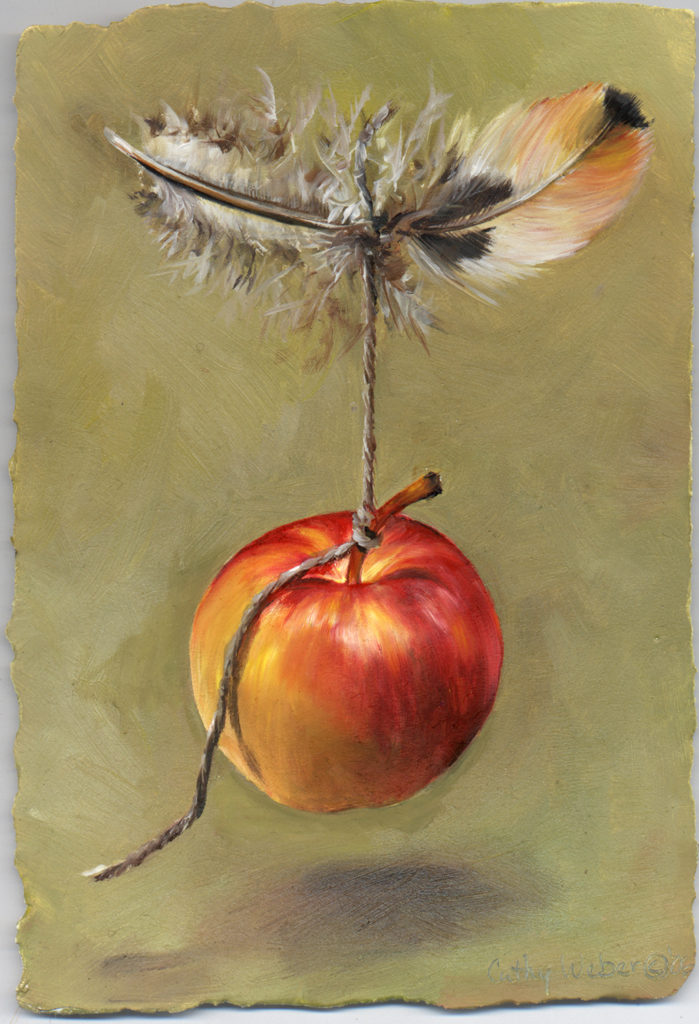 cathy weber - art - painting - woman - oil - montana - oil - object