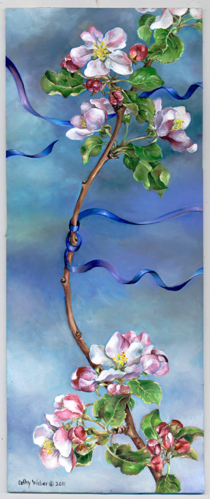 cathy weber - art - painting - woman - oil - montana - oil - object