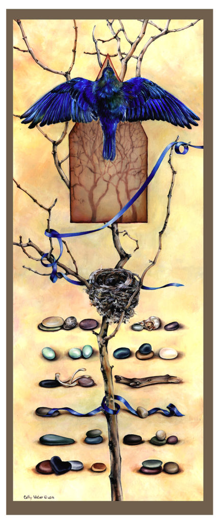 cathy - weber - artmaker - art - woman - oil - montana - painting - oil -poem - object - stone - card - notecard