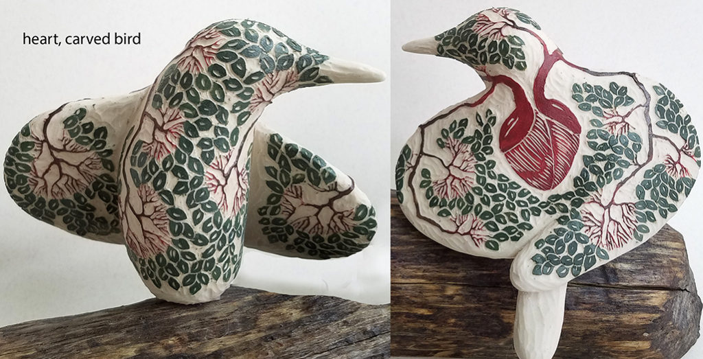 cathy weber - art - clay- woman - montana - ceramic - porcelain - bird