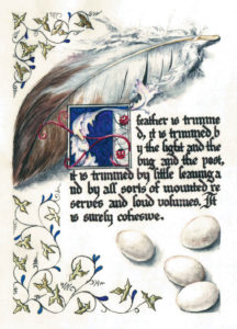 cathy weber - art - artmaker - watercolor - parchment- montana - Gertrude - stein - tender buttons - illumination - book - artist